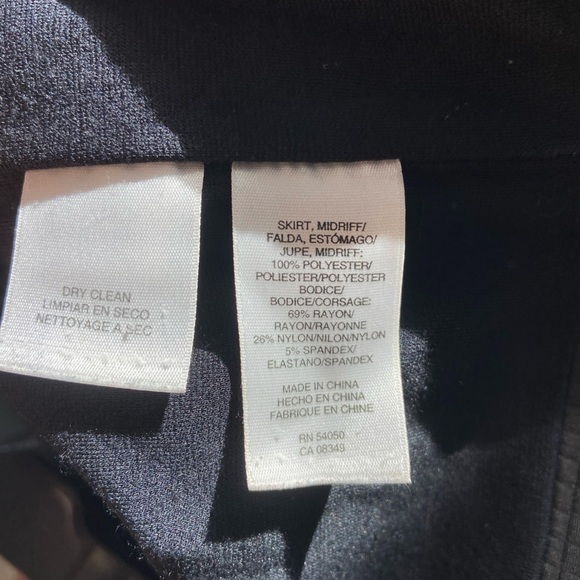 Nine West Black and White Geometric Midi Dress - Picture 6 of 6